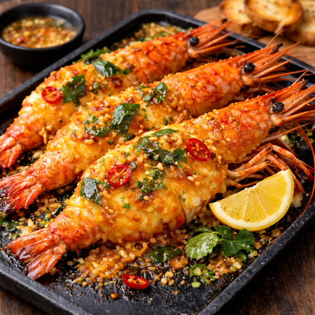 Jumbo Prawn Fried with Golden Salted Egg 450 gram
